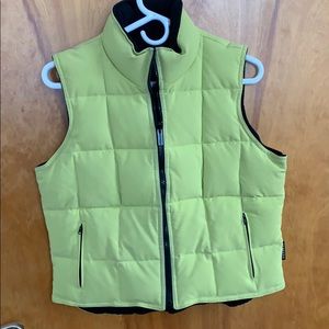 Reversible vintage Express puffer vest in EUC